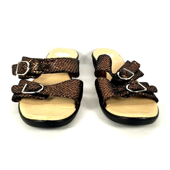 Ingaro NEW! Bucky Metallic Brown, Slip On, Adjustable Straps Sandal. Women's 8M - Picture 5 of 12